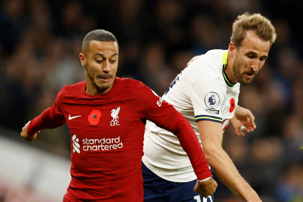 Un match tra Liverpool e Tottenham