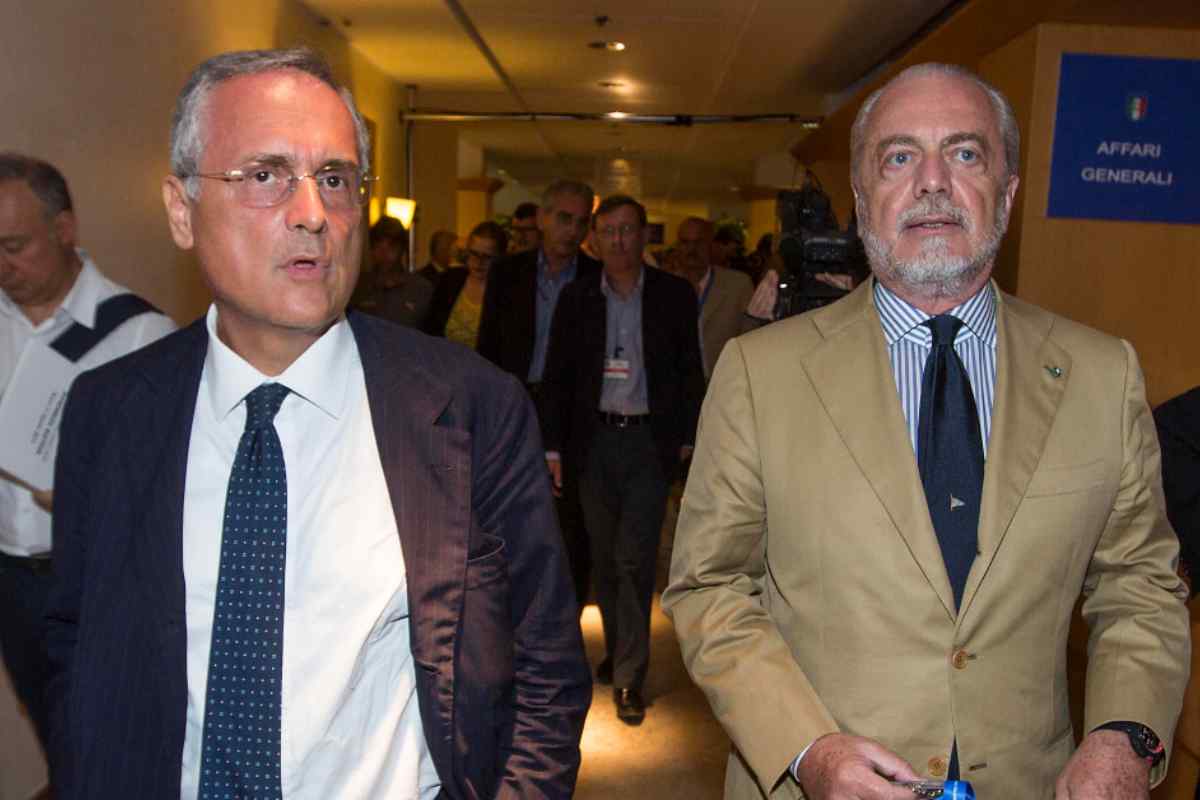 Lotito e De Laurentiis