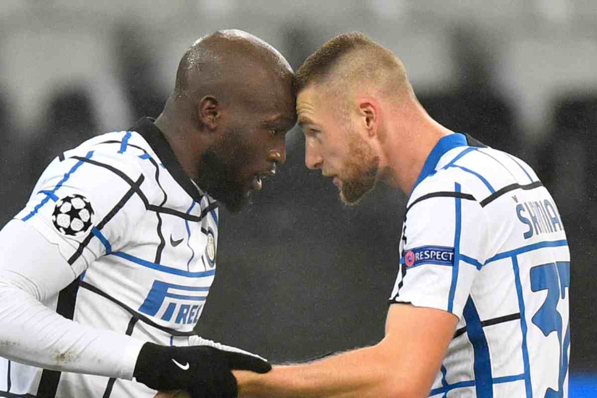 Skriniar e Lukaku foto lapresse