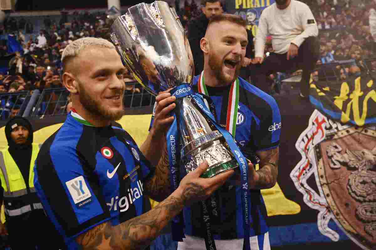 Dimarco e Skriniar foto lapresse