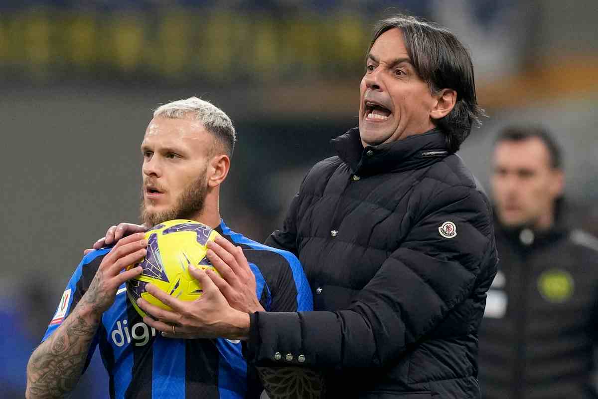 Inzaghi e Dimarco - foto lapresse