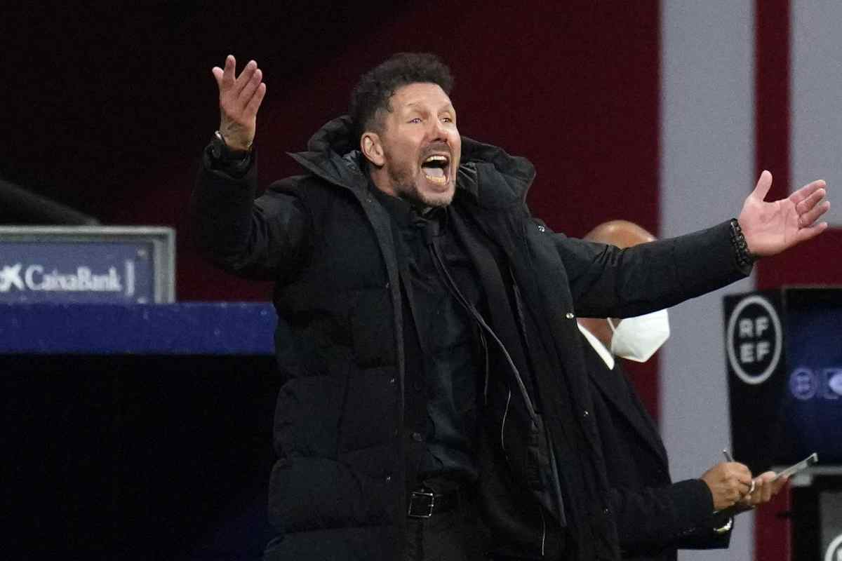 Simeone sbraita - foto lapresse