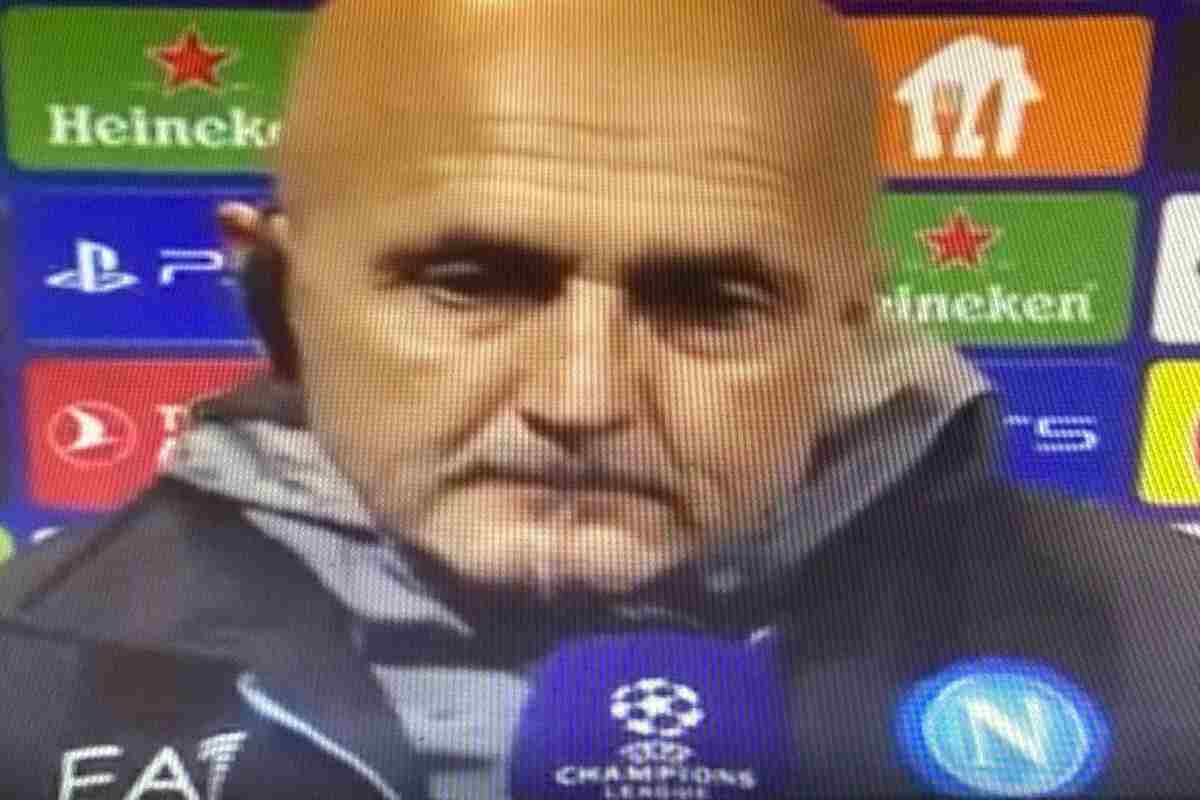 Spalletti nel post partita. 