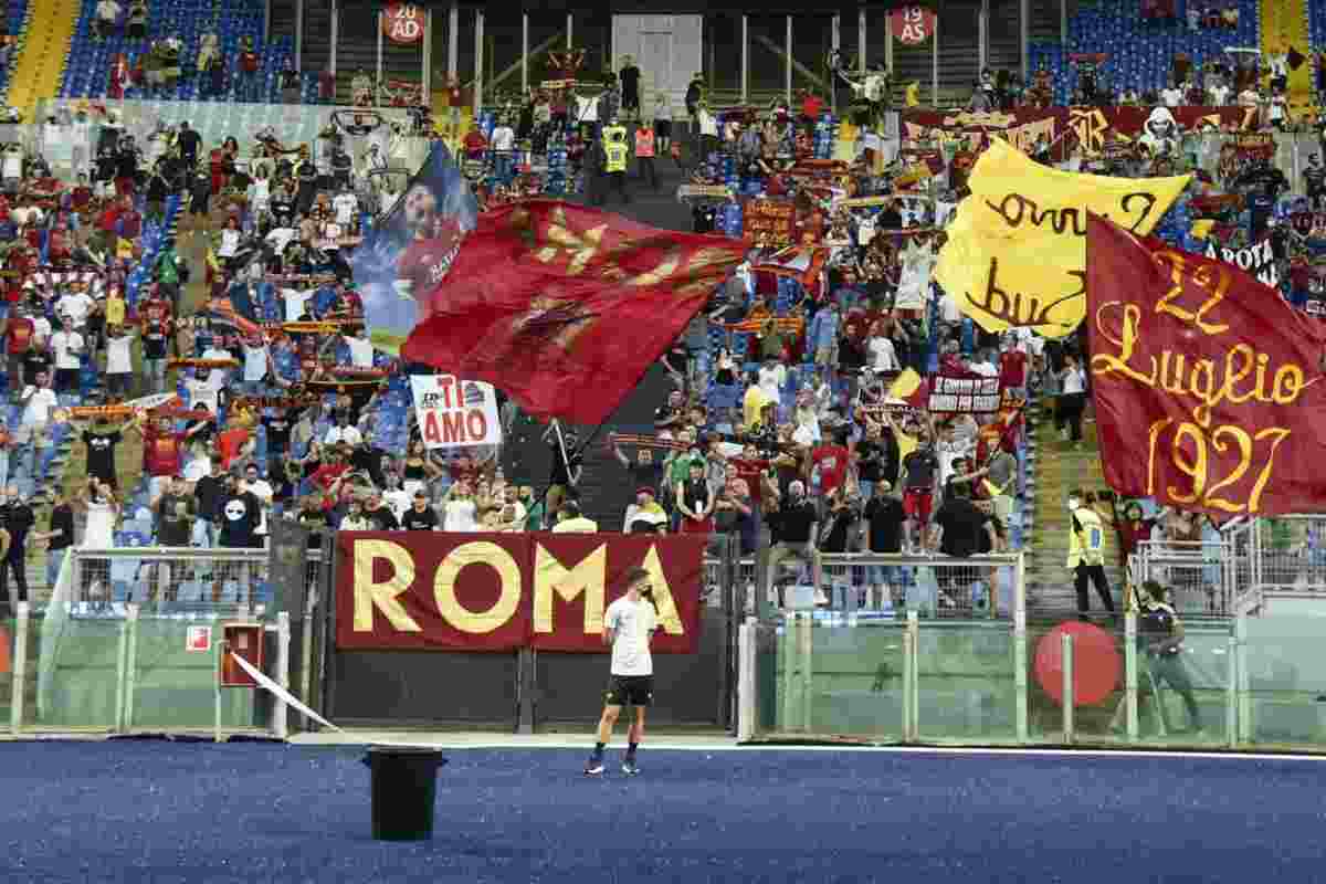 La Curva Sud della Roma.