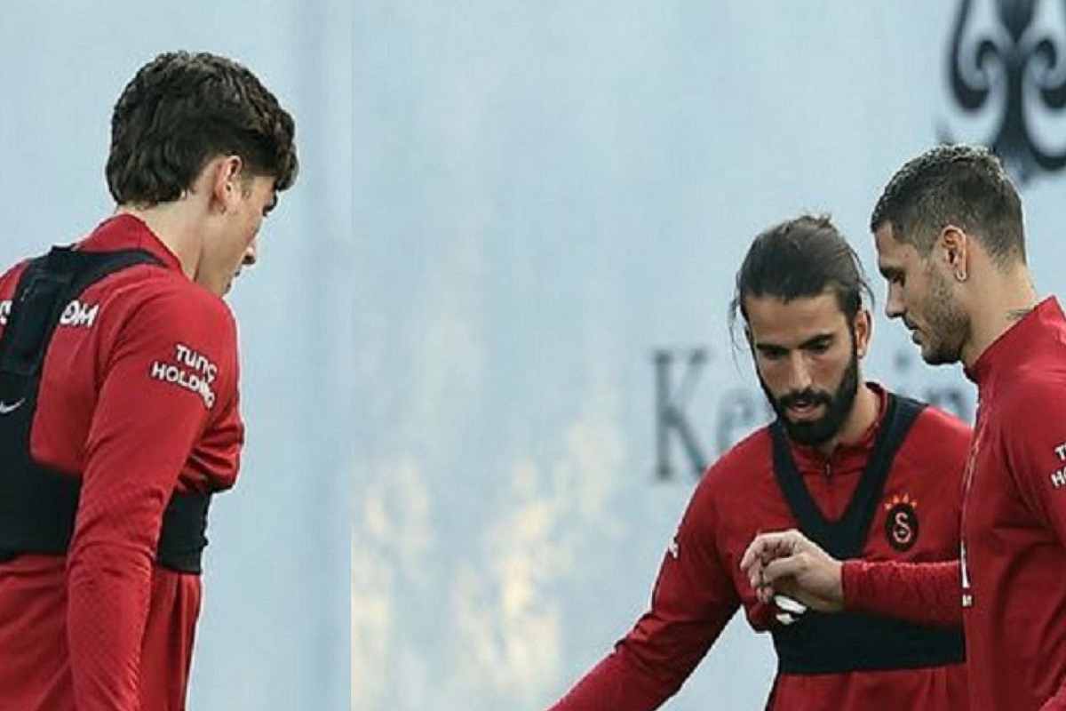 Zaniolo e Icardi in allenamento. 