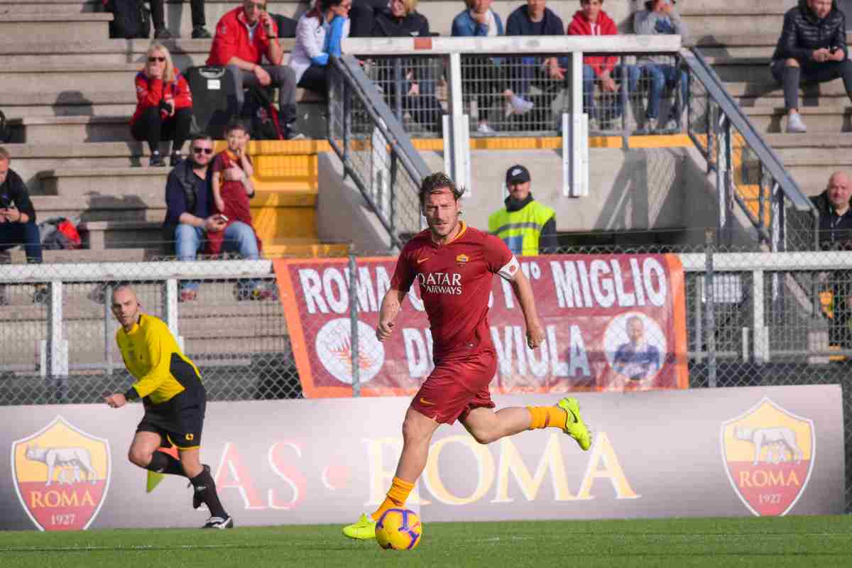 Totti messaggio da brividi