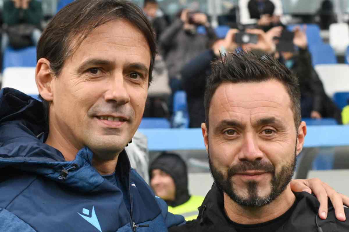 Inzaghi e De Zerbi foto lapresse