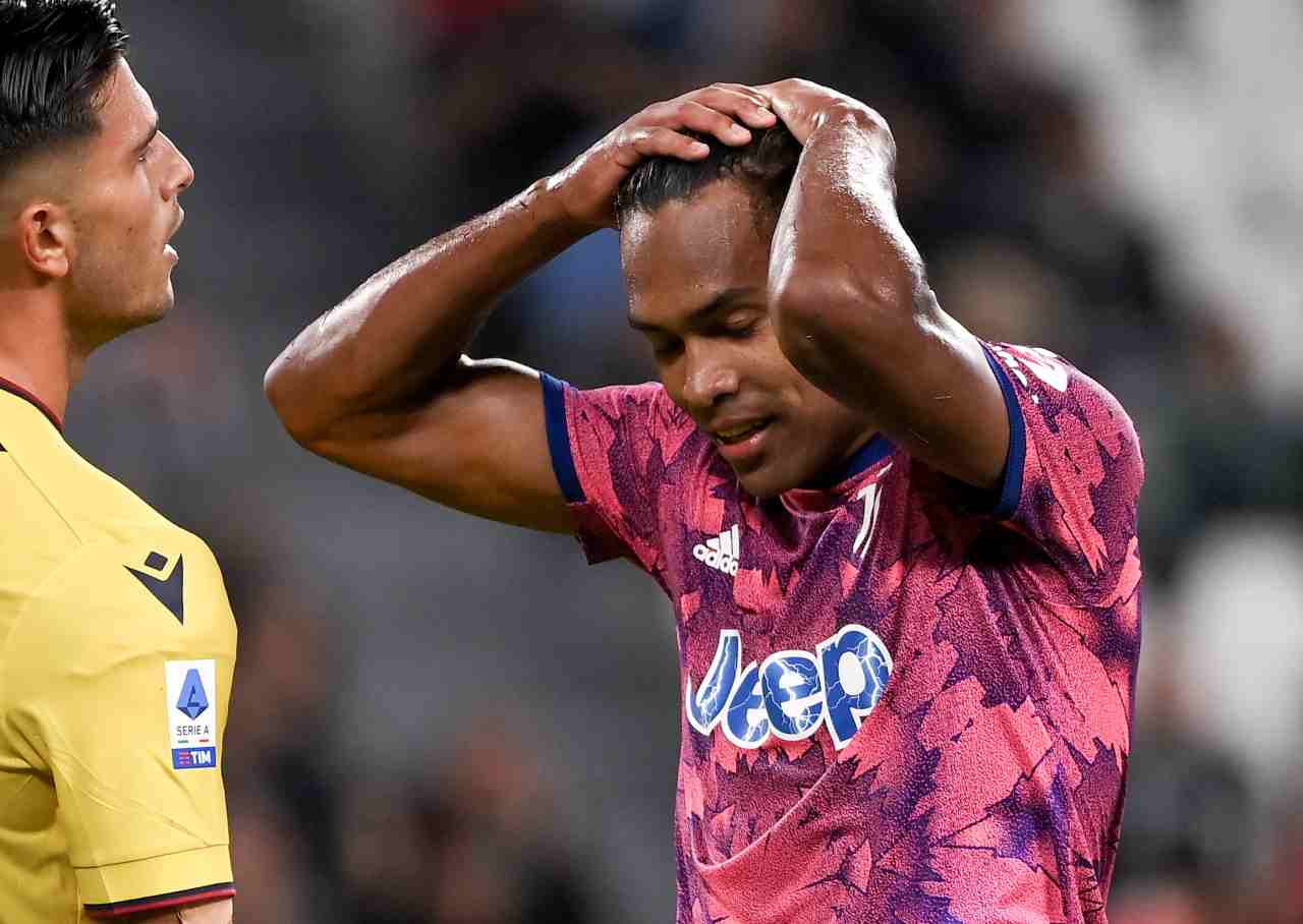 Juventus infortunio Alex Sandro condizioni