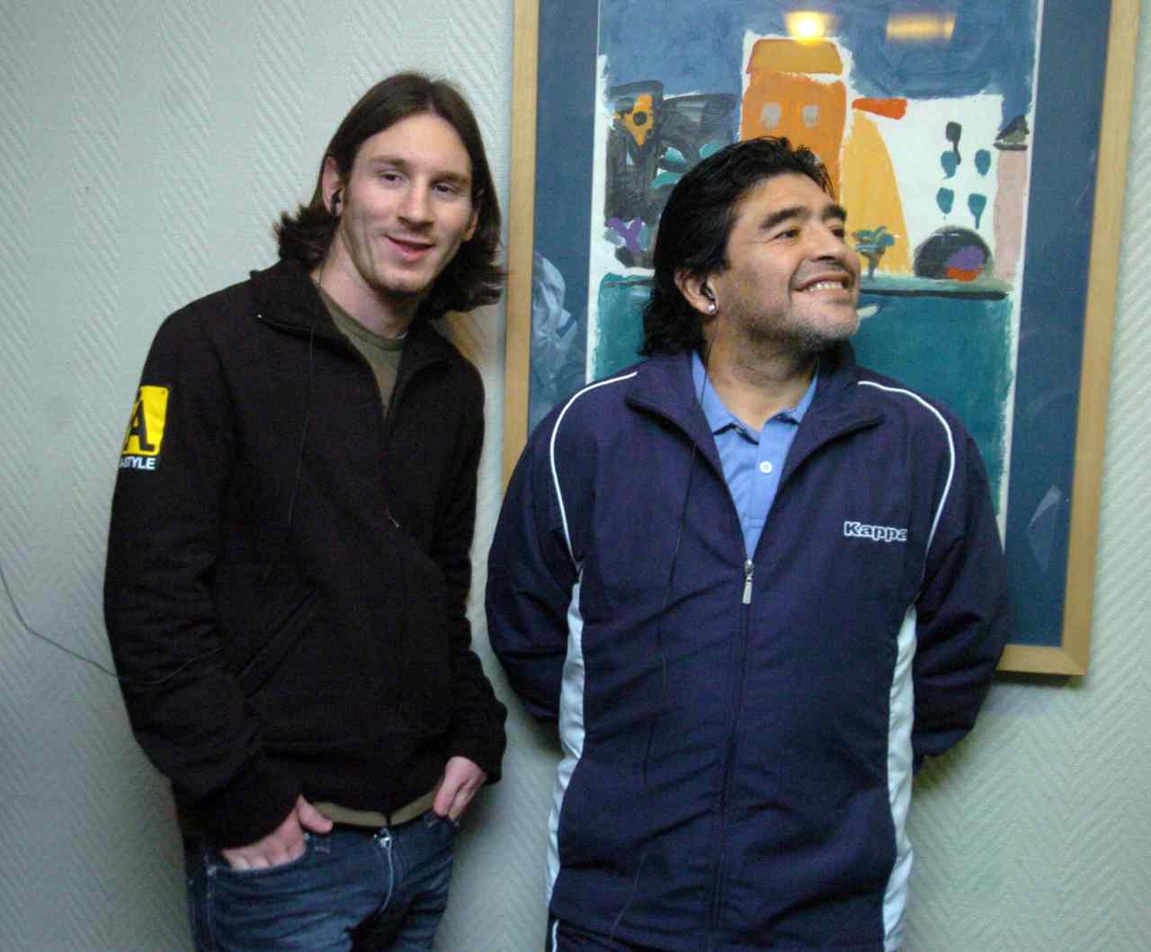 Messi Maradona Napoli