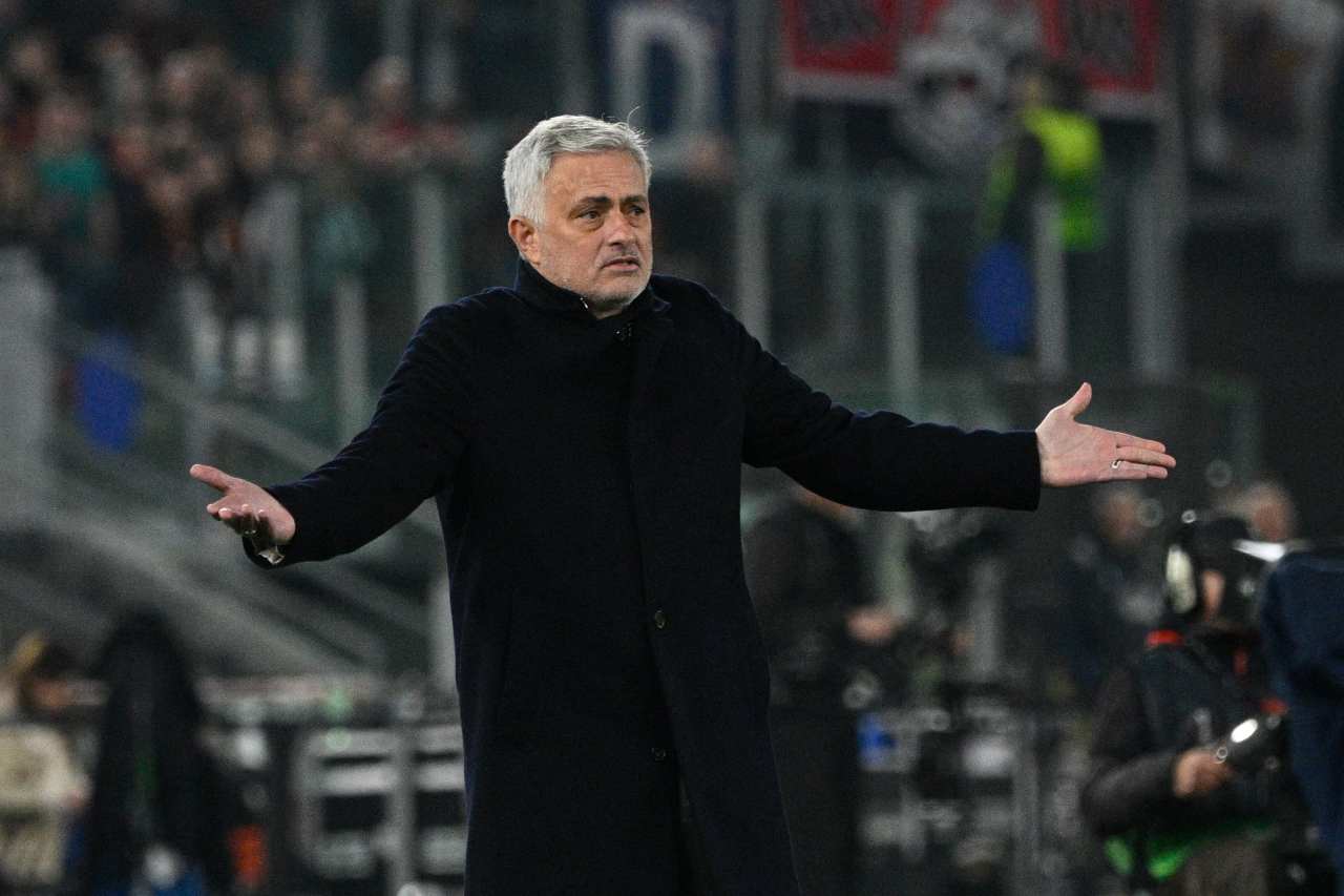 Mourinho post partita Roma