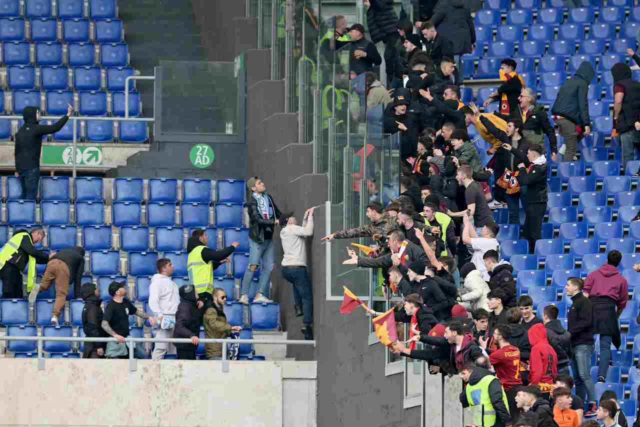 Scontri Roma Lazio Stadio Olimpico