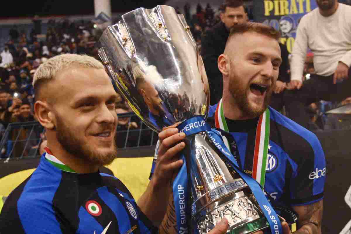 skriniar e dimarco foto lapresse