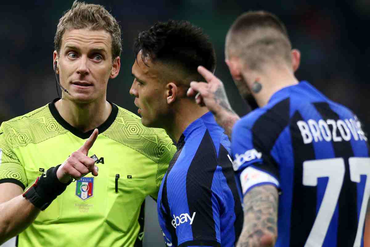 Momenti agitati in Inter.-Juventus.