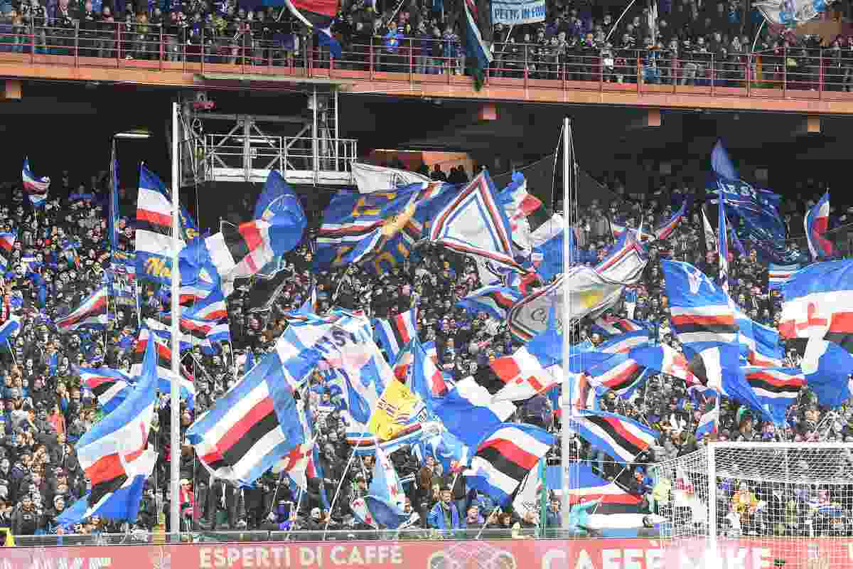 curva samp - foto lapresse