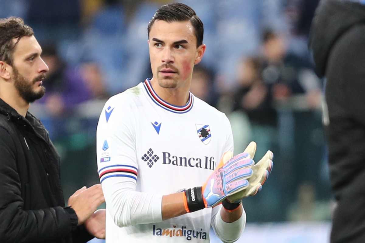 infortunio sampdoria audero