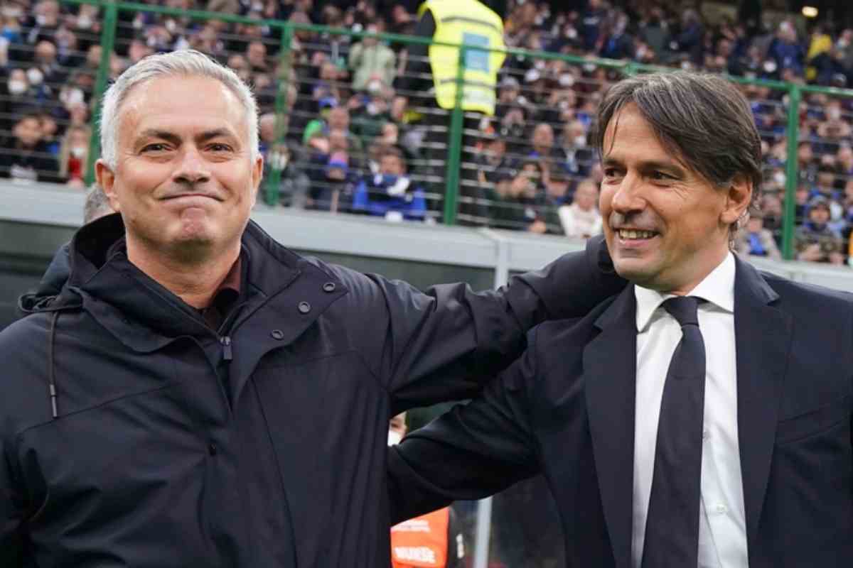 Inzaghi e Mourinho foto lapresse