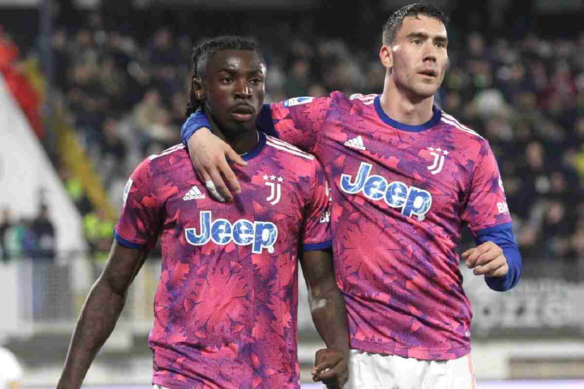 Moise Kean e Dusan Vlahovic, sul mercato.