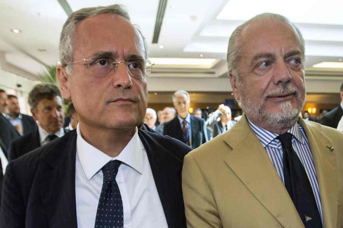 Claudio Lotito e Aurelio De Laurentiis.