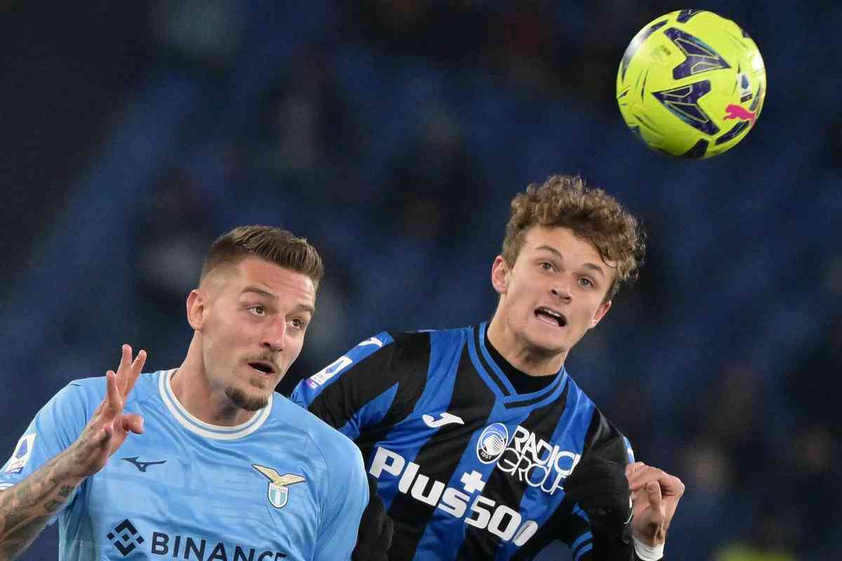 milinkovic vs Scalvini foto lapresse