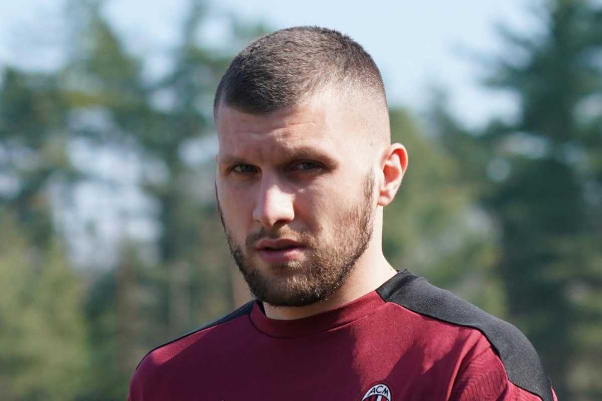 Rebic a Milanello - foto lapresse