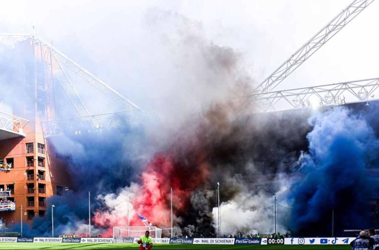 Curva Sampdoria (foto Instagram @sampdoria) - Calcionow