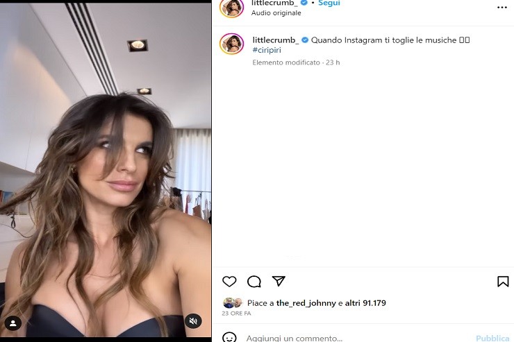 Elisabetta Canalis, balletto scatenato sul web