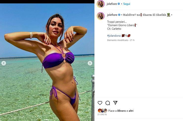 Jolanda De Rienzo, il bikini non contiene niente
