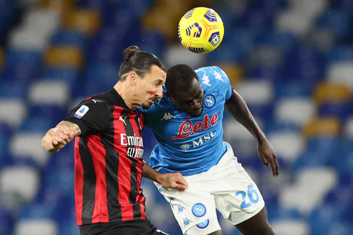 Koulibaly Ibrahimovic Milan - calcionow - la presse