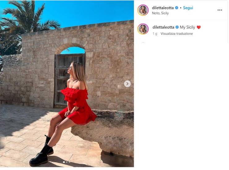 Diletta Leotta incanta tutti i suoi followers su Instagram