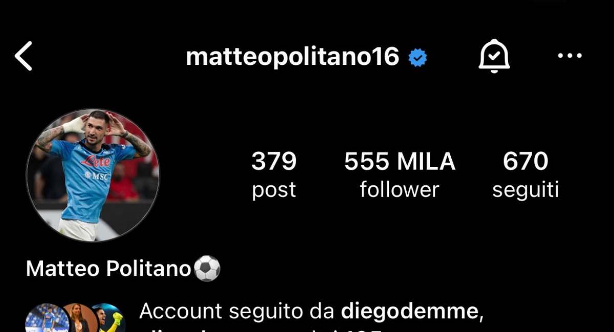 Matteo Politano, foto polemica dopo Napoli-Milan - CalcioNow.it