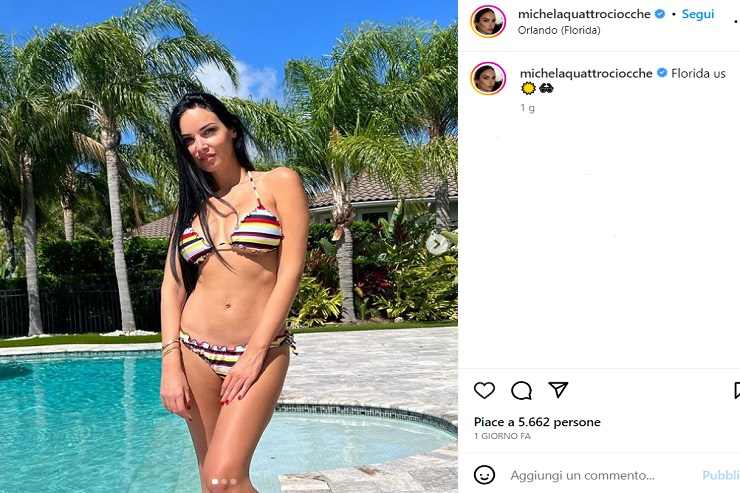 Michela Quattrociocche bikini scollatura