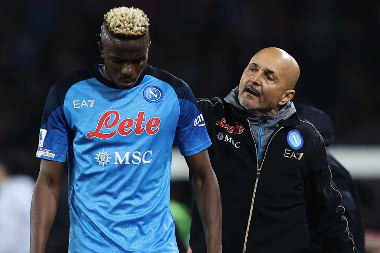 Napoli Spalletti infortunio Osimhen - Calcionow.it