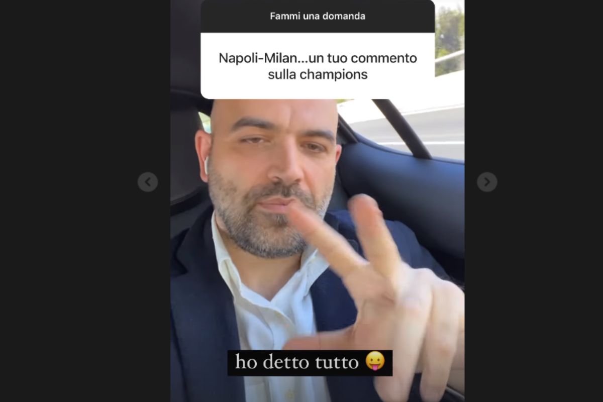 Roberto Saviano Napoli Milan - calcionow.it