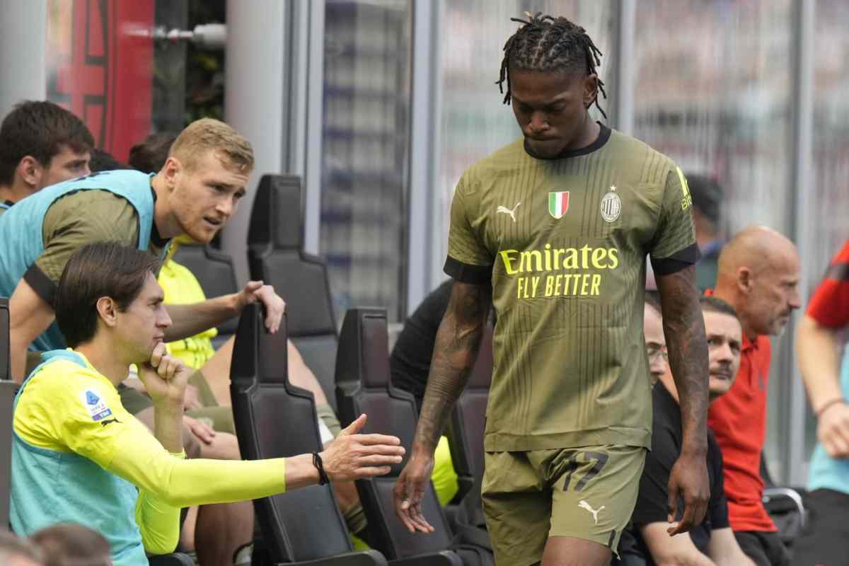 Milan infortunio Leao - CalcioNow.it (La Presse)