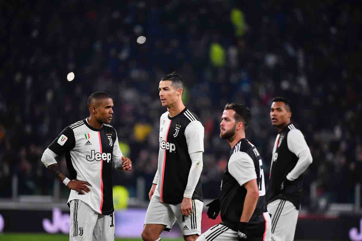 Giocatori della Juventus in campo