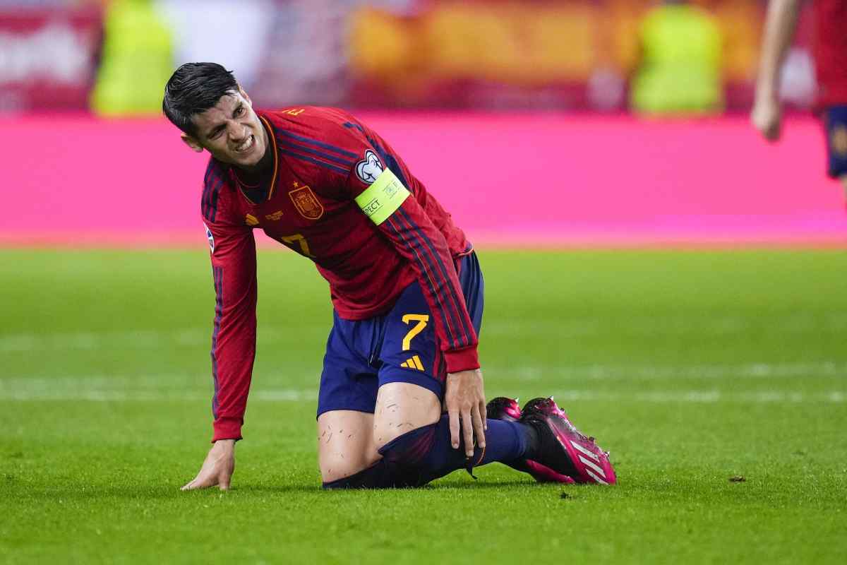 Morata potrebbe giocare nel Milan