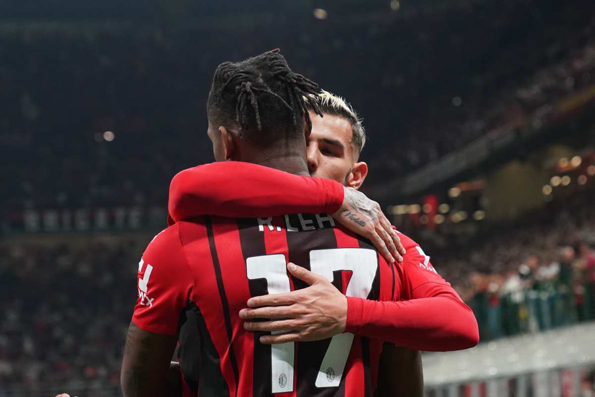 Calciomercato Milan, Leao e Theo Hernandez - CalcioNow.it (La Presse)