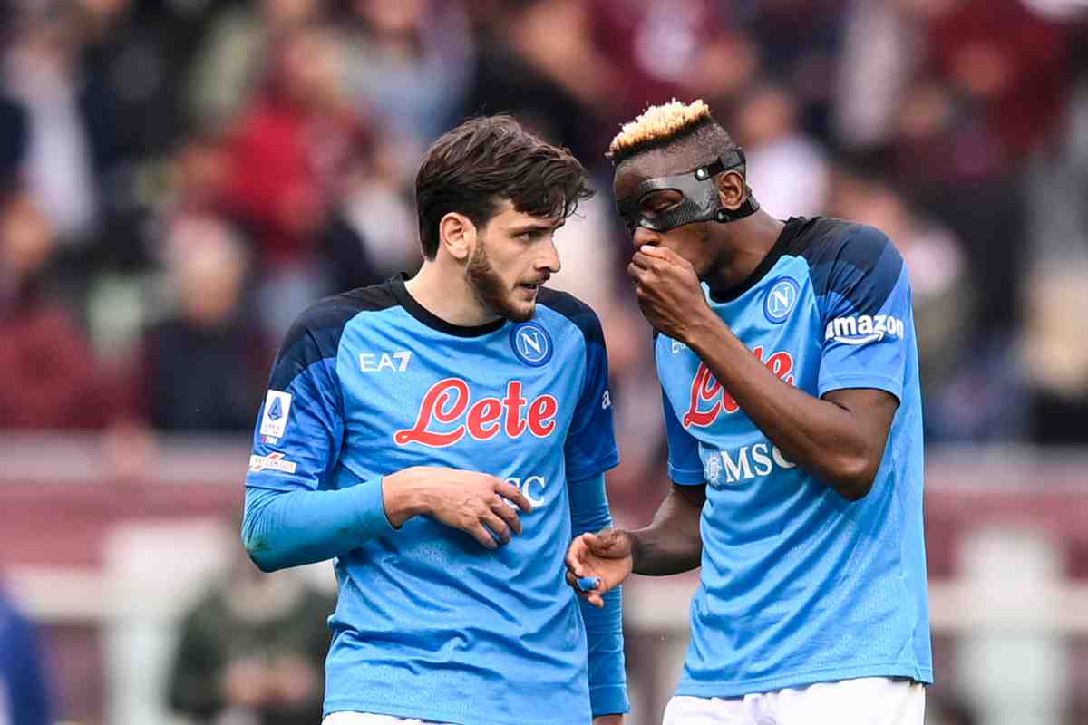 calciomercato Napoli Osimhen Kvaratskhelia rinnovi De Laurentiis