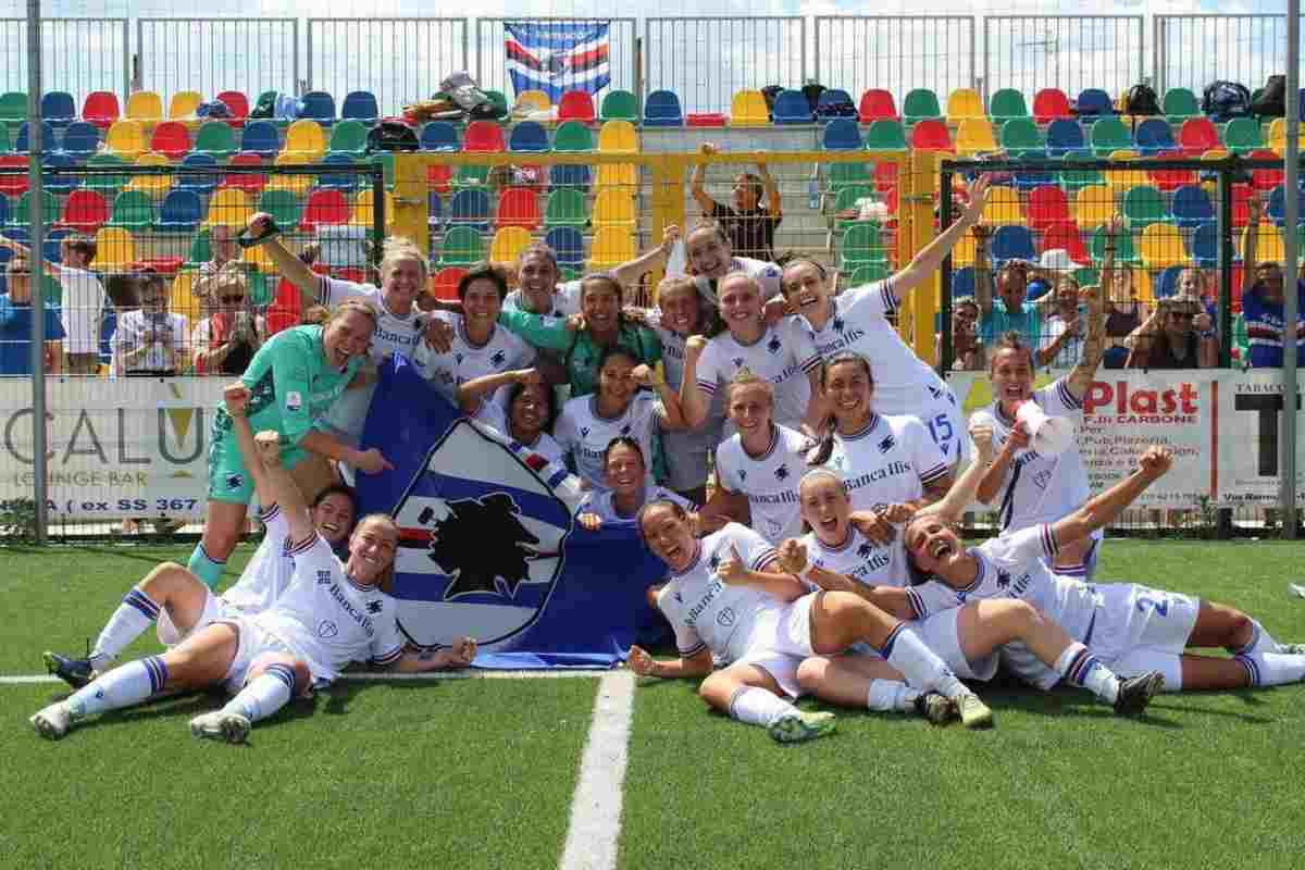 la sampdoria rinuncia alla squadra femminile