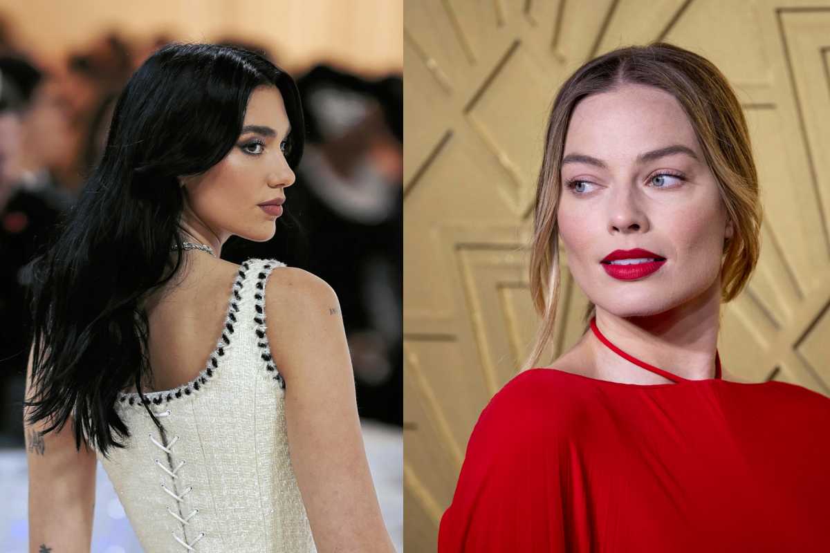 Margot Robbie e Dua Lipa, insieme sul red carpet: lo scatto