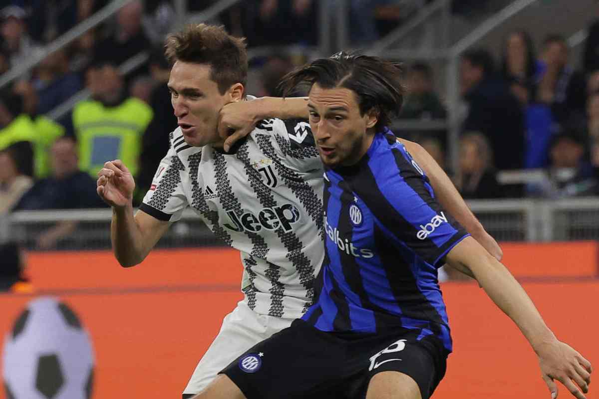 Moviola Juventus Inter gol lautaro martinez fallo Darmian Chiesa