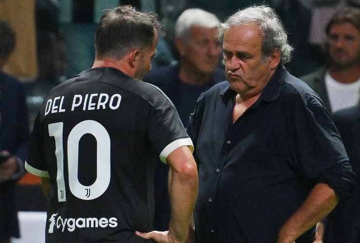 Alessandro Del Piero e Michel Platini insieme