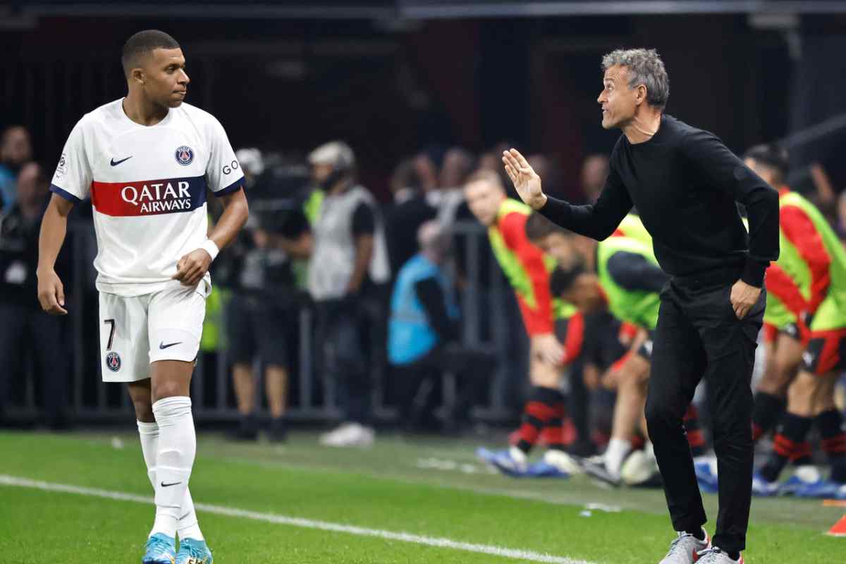 PSG Mbappe Luis Enrique lite