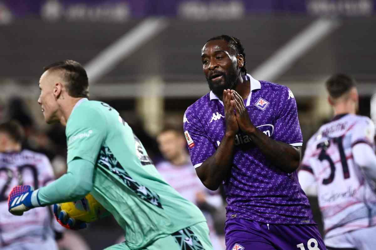 Nzola può dire addio alla Fiorentina nello scambio con Dia alla Salernitana