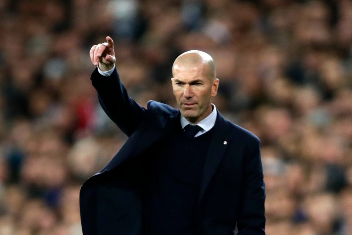Zidane sulla panchina della big