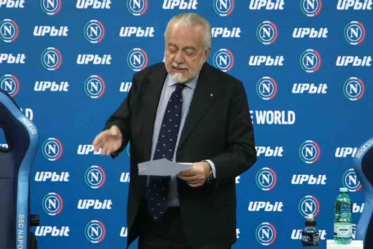 De Laurentiis sbotta in conferenza stampa