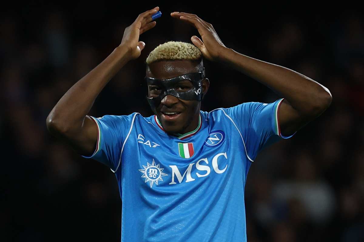 Victor Osimhen salta Napoli-Genoa