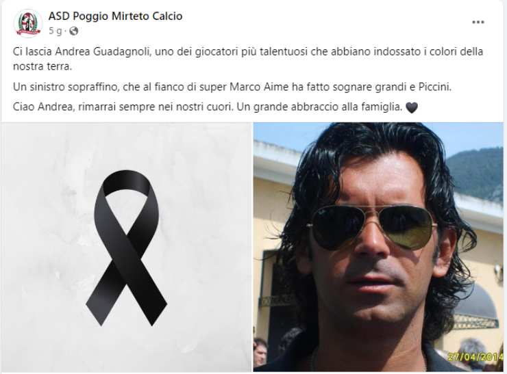 morto Andrea Guadagnoli