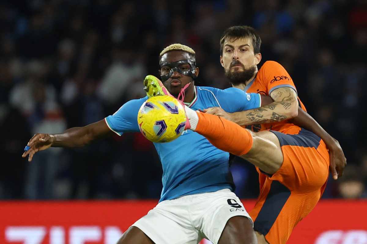 Osimhen a rischio per Inter-Napoli