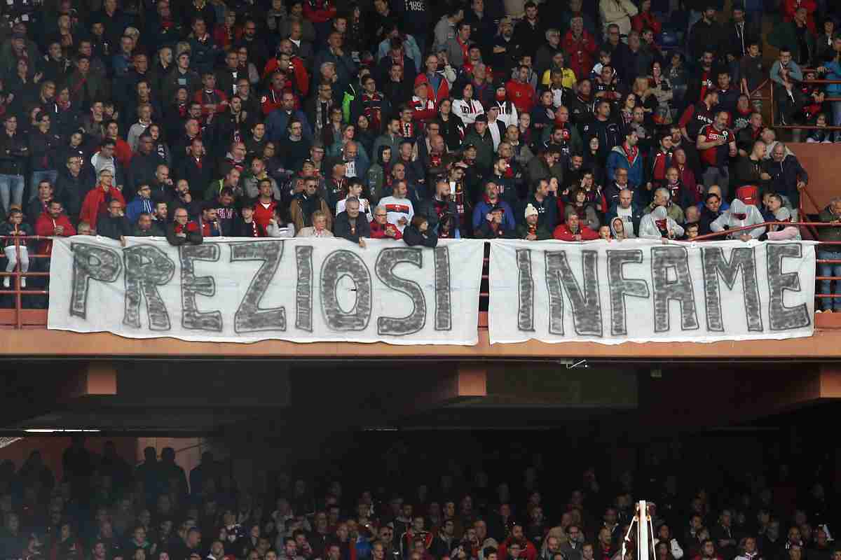 Tifosi Genoa processo contro Preziosi